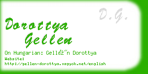 dorottya gellen business card